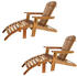 Casaria Adirondack Liegestuhl Akazie Holz braun (995716)