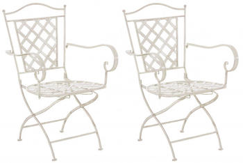 CLP 2er Set Stühle Adara antik-creme