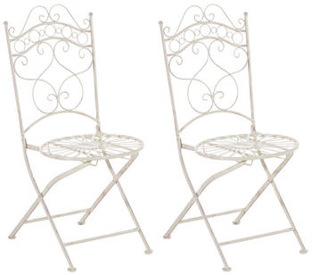 CLP 2er Set St&uuml;hle Indra antik-creme
