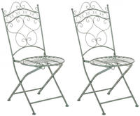 CLP Gartenklappstuhl, Gr&uuml;n, Gr&uuml;n, Metall, 40x92x50 cm, Gartenm&ouml;bel, Gartenst&uuml;hle,