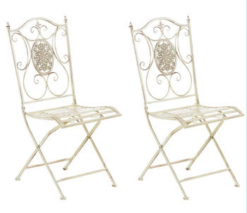 CLP 2er Set St&uuml;hle Sibell antik-creme
