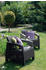 Keter Corfu Dou 2er Set Gartensessel Kunststoff graphit