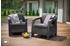 Keter Corfu Dou 2er Set Gartensessel Kunststoff graphit