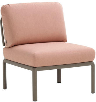 Nardi Komodo Elemento Centrale Sessel ohne Armlehnen 79x88x78cm tortora/rosaquarzo