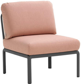 Nardi Komodo Elemento Centrale Sessel ohne Armlehnen 79x88x78cm antracite/rosaquarzo