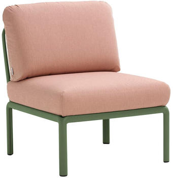 Nardi Komodo Elemento Centrale Sessel ohne Armlehnen 79x88x78cm agave/rosaquarzo