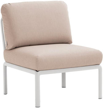 Nardi Komodo Elemento Centrale Sessel ohne Armlehnen 79x88x78cm bianco/canvassunbrella