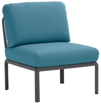 Nardi Komodo Elemento Centrale Sessel ohne Armlehnen 79x88x78cm antracite/adriaticsunbrella