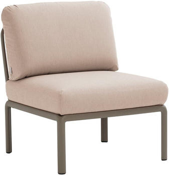 Nardi Komodo Elemento Centrale Sessel ohne Armlehnen 79x88x78cm tortora/canvassunbrella