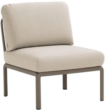 Nardi Komodo Elemento Centrale Sessel ohne Armlehnen 79x88x78cm tortora/techpanama