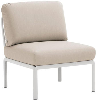 Nardi Komodo Elemento Centrale Sessel ohne Armlehnen 79x88x78cm bianco/techpanama