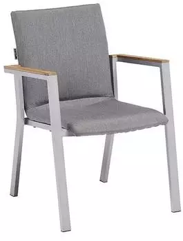 Kettler Rasmus Stapelsessel Aluminium/Sunbrella Hellgrau (0106502-7110)