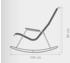 Houe Click Rocking Schaukelstuhl 64x91x99 cm Kunststoff muted white