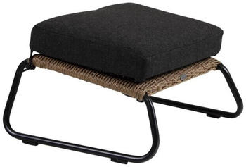 Brafab Fußhocker MIDWAY schwarz / hellbraun /schwarz (4037-8-61-81)