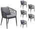 LC Home Unicamo Sunrepo Stapelstuhl anthrazit (229741-6)