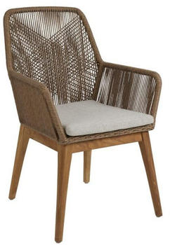 Brafab Hassel Gartenstuhl mit Kissen Rattan natur (5061-61-02)