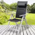 Casaria Bern Gartenstuhl 4er Set Alu silber