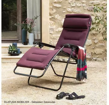 Lafuma-mobilier Gartenstuhl RSX Clip bordeaux