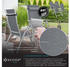Kesser Gartenstuhl 4er Set hellgrau