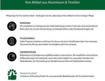 Dehner Colmar Gartenstuhl Aluminium-Teakholz