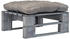 vidaXL Outdoor Ottomane Paletten mit Kissen Holz grau (275282)