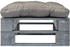 vidaXL Outdoor Ottomane Paletten mit Kissen Holz grau (275282)