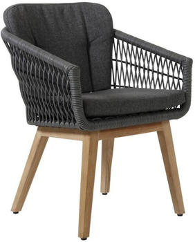 Brafab Kenton Gartenstuhl mit Armlehne schwarz (5851-07-73)