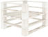 vidaXL Outdoor Sessel Paletten Holz weiß (49332)