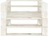 vidaXL Outdoor Sessel Paletten Holz weiß (49332)