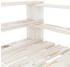 vidaXL Outdoor Sessel Paletten Holz weiß (49332)