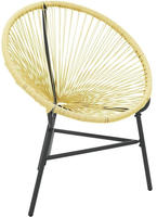 vidaXL Acapulco-Gartenstuhl Poly Rattan Beige