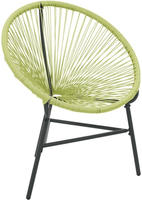 vidaXL Acapulco-Gartenstuhl Poly Rattan Gr&uuml;n