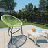 vidaXL Acapulco Gartenstuhl Polyrattan grün (313141)