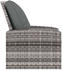 vidaXL Gartensessel verstellbar mit Kissen Polyrattan grau (364104)