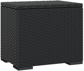 vidaXL Gartenhocker mit Kissen 40x30x40 cm Polyrattan schwarz (319392)