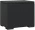 vidaXL Gartenhocker mit Kissen 40x30x40 cm Polyrattan schwarz (319392)