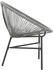 vidaXL Garten Mondstuhl Poly Rattan grau (44481)