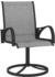 vidaXL Gartendrehstuhl 2er Set Textil/Stahl grau (312167)