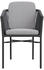OUTLIV. Ohio Diningsessel Aluminium/Rope inkl. Kissen Dunkelgrau-Hellgrau (U3360)
