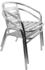 Mojawo Bistro 2er Set Stapelstuhl Aluminium silber (4260581817701)
