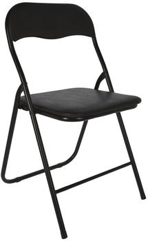 Spetebo Klappstuhl gepolstert Metall schwarz