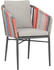 Acamp Set 4x Armsessel Manhattan anthrazit/bunt