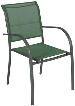 Hespéride Piazza Garden Stacking Armchair Olive green/Grey