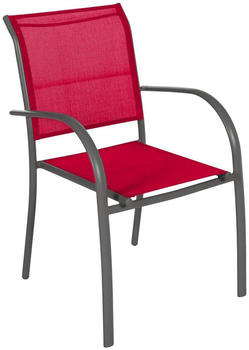 Hespéride Piazza Garden Stacking Armchair Rose/Grey