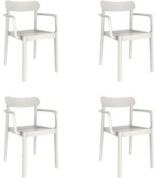 Garbar Elba Armchair (4 pcs) white