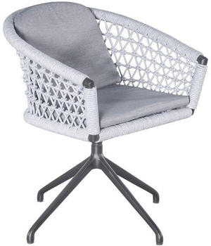 LC Home Bari Gartensessel Aluminium/Rope Hellgrau