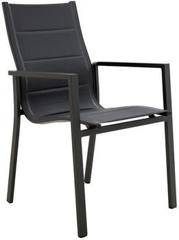 OUTLIV. Melbourne Stapelsessel Aluminium/Textilene Dunkelgrau (239785)