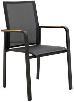 OUTLIV. Darwin Stapelsessel Aluminium/Textilene Dunkelgrau