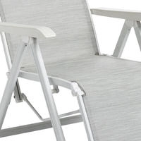KETTLER BASIC PLUS Relaxsessel, Aluminium, Wei&szlig;