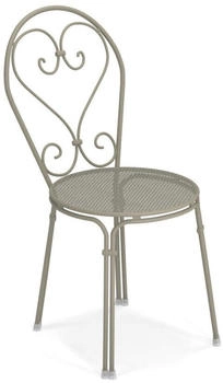 E-MU PIGALLE Stuhl 4er Set 85x45x54cm grau/grün